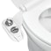 LUXE Bidet NEO 120 Plus  Only Patented Bidet Attachment for Toilet Seat Innovative Hinges to Clean Slidein Easy Install Advanced 360 SelfClean Single Nozzle Rear Wash Chrome