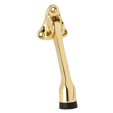 Ives by Schlage 455A3 Schlage Sp Kick Down Door Holder 4 in H Aluminum Bright Brass