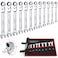 Towallmark 12Piece FlexHead Wrench Set Ratcheting Combination Set Metric 819mm 72TeethCrV Steel Ratchet Wrenches Set with Storage Bag for homecarbike etc
