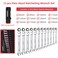 Towallmark 12Piece FlexHead Wrench Set Ratcheting Combination Set Metric 819mm 72TeethCrV Steel Ratchet Wrenches Set with Storage Bag for homecarbike etc