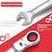 Towallmark 12Piece FlexHead Wrench Set Ratcheting Combination Set Metric 819mm 72TeethCrV Steel Ratchet Wrenches Set with Storage Bag for homecarbike etc