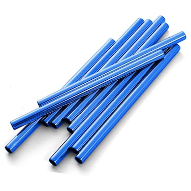 Reusable Metal Boba Straws  Smoothie Straws 50PackNiceCaTeLe 05 Wide Blue Jumbo Stainless Steel Fat Straws in Bulk for Bubble TeaTapioca Pearl Milkshakes Smoothies Jumbo Drinks Blue