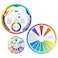 Mcbazel 3 Pieces Color Mixing Guides Wheel Paint Mixing Learning Guide Art Class Teaching Tool for Makeup Blending Board Chart Mix Colours 3 Sizes