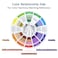 Mcbazel 3 Pieces Color Mixing Guides Wheel Paint Mixing Learning Guide Art Class Teaching Tool for Makeup Blending Board Chart Mix Colours 3 Sizes