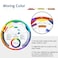 Mcbazel 3 Pieces Color Mixing Guides Wheel Paint Mixing Learning Guide Art Class Teaching Tool for Makeup Blending Board Chart Mix Colours 3 Sizes