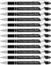 ExpressPen  Personalized Pens with Stylus  The Legacy  Custom Metallic Printed Name Pens with Black Ink  Imprinted with Logo or Message  Great Gift Ideas  Customizable 12 pcspack Black