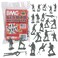 BMC Classic MPC German Plastic Army Men  36pc WW2 Soldier Figures  Made in USA