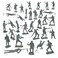 BMC Classic MPC German Plastic Army Men  36pc WW2 Soldier Figures  Made in USA