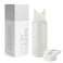 Simple Modern Water Bottle with Straw and Chug Lid Vacuum Insulated Stainless Steel Metal Thermos Bottles  Reusable Leak Proof BPAFree Flask for Sports Gym  Summit Collection  32oz Cream Leopard