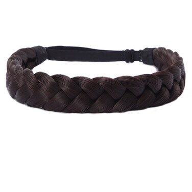 TOECWEGR Braid headband 3 Strands Synthetic Braided Hair Headbands Stretch Plaited Hair Headbands Hairpiece Fashion Girl Costume Hair Accessories