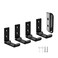 5Pack Folding Aluminum Alloy Wall Mounted Coat Clothes Hook Single Foldable Wall Hanger for Bathroom Kitchen Bedroom