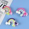 Sunormi 9Pcs Baby Girl Cloud Lollipop Rainbow Hair Clips Set For Girls Toddler Kids Princess Hair Pins Clips Barrettes Hair Accessories