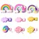 Sunormi 9Pcs Baby Girl Cloud Lollipop Rainbow Hair Clips Set For Girls Toddler Kids Princess Hair Pins Clips Barrettes Hair Accessories