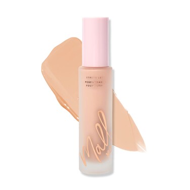Mally Beauty Stress Less Performance Foundation  Light  Buildable Medium to Full Coverage  Lightweight Foundation Liquid  Niacinamide Brightens and Hydrates Skin  Satin Finish