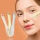 3 PCS Metal Cosmetic Spoon Zinc Alloy Mini Skincare Spatula Mask Spatula Facial Cream Facial Cosmetic Spoon Beauty Scoop Silver Gold Rose Gold