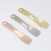 3 PCS Metal Cosmetic Spoon Zinc Alloy Mini Skincare Spatula Mask Spatula Facial Cream Facial Cosmetic Spoon Beauty Scoop Silver Gold Rose Gold