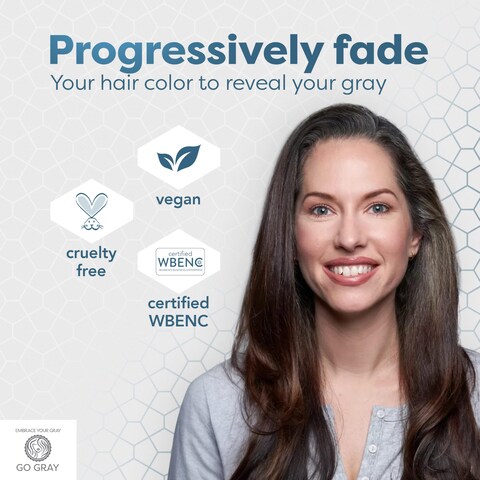 Go Gray Treatment System Fade Clarifying Duo Shampoo  Conditioner Helps Gradually Fade Permanent and SemiPermanent Hair Color