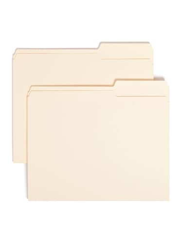 Smead File Folder 25Cut Tab Right Position Letter Size Manila 100 per Box 10385