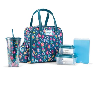 Fit  Fresh Lunch Bag For Women Insulated Womens Lunch Bag For Work Leakproof  StainResistant Large Lunch Box For Women With Containers Tumbler and Ice Pack Zipper Closure Wichita Bag Leopard