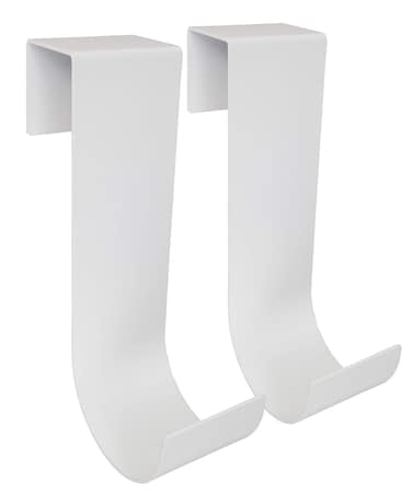 MIDE Products Aluminum Slipon Fence Hooks 210WHITE Pair