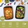 Ezalia 50 Pack Meal Prep Containers 32oz Plastic Food Prep Containers Reusable Leakproof To Go Food Containers with Lids BPAFree MicrowaveDishwasherFreezer Safe