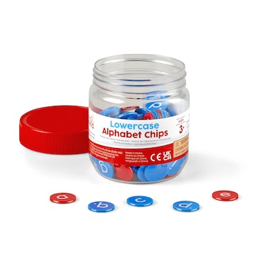 hand2mind Lowercase Alphabet Chips Toddler Learning Letters for Spelling Learn to Spell for Kids Reading Tools for Kids Science of Reading Manipulatives Teaching Supplies Kindergarten