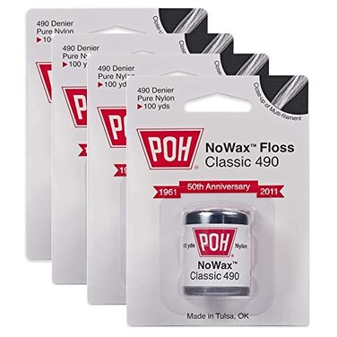 POH Dental Floss Unwaxed 100 Yard 4 Pack