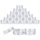 Quantity 100pcs Beauticom 3G3ML Round Clear Jars with Screw Cap Lids for Powdered Eyeshadow Cosmetic Samples