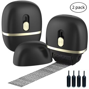 Lomil Identity Protection Roller Stamps 2 Pack  Confidential Roller Stamp with 4 Refills  Wide Identity Theft Protection Stamp for ID Blockout Privacy  SecurityBlack