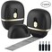 Lomil Identity Protection Roller Stamps 2 Pack  Confidential Roller Stamp with 4 Refills  Wide Identity Theft Protection Stamp for ID Blockout Privacy  SecurityBlack