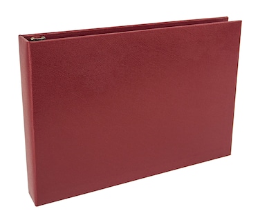 Better Office Products 7 Ring Executive Check Binder with Zipper Pouch Burgundy Textured Cover for 9 x 13 3 Per Page Business Checks 600 Check Capacity Checkbook Holder