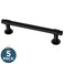 Franklin Brass Francisco 5Pack Cabinet Handles 4 Hole to Hole Matte Black Kitchen Cabinet Pulls Drawer Handles Cabinet Hardware Dresser Drawer Pulls P29617ZFBAB
