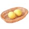 Natural Wicker Bread Basket Handmade Woven Fruit Bread Serving Basket Storage Basket for Kitchen Counter Bathroom 119inches