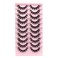 Riya Eyelashes Russian Strip Lashes Natural Wispy Fluffy 3D Effect Hybrid Strip Lashes Fake Eyelashes 10 Pairs Pack sj09