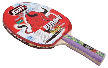 GKI Euro V Wooden Table Tennis Racquet Multicolor