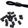 100pcs Cord Locks Silicone Toggles for Drawstrings Elastic Cord Adjuster Non Slip Stopper Free Plastic Hoist Copper Wire Needle Threader Sewing Machine DIY Cross Stitch