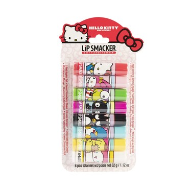Lip Smacker Sanrio Hello Kitty and Friends 8Piece Flavored Lip Balm My Melody Little Twin Stars and Chococat Hydrating  Protecting  CrueltyFree
