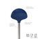 Tovolo Silicone Ladle With Stainless Steel Handle Spoon With Reinforced Nylon Core Perfect Kitchen Utensil for Soup Stew Sauce  Punch Deep Indigo