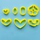 CHENRUI 7Pcs Polymer Clay Cutter Set Flower Heart Shape Cutters