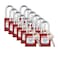 Brady Safety Lockout Padlock Sets  12 Pack  Red  Keyed Different Safety Lockout Padlocks  1 Key Per Lock  SDPLRED38STKD12