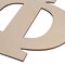 Focal20 Wooden Greek Letters Unfinished 11 Inch Alphabet for DIY Crafts Wood Letters Wooden Alphabets Letter Craft Pieces for DIY Display Decor  12 Inch