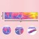 FROG SAC 2 Rhinestone Headbands for Girls Tie Dye Headband for Kids Stretch Girl Hair Accessories Wide Elastic Athletic Yoga Head Bands