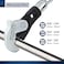 MichaelPro 3Pc SpringLoaded Auto Size Adjusting Crowfoot Wrench Set  5  32mm 316  114  SelfAdjusting Wrench MultiSize Spring Wrench Auto Size Rapid Wrench MP001205