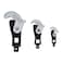 MichaelPro 3Pc SpringLoaded Auto Size Adjusting Crowfoot Wrench Set  5  32mm 316  114  SelfAdjusting Wrench MultiSize Spring Wrench Auto Size Rapid Wrench MP001205