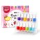 AOMIR kids nail polish setNon Toxic Kids Nail Polish Set for ToddlerWaterBased Natural Safe Quick Dry Nail Polish KitBirthday Gift Nail Polish Set for Girl 11 Colors  1 Coat Kids Ages 3