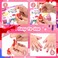 AOMIR kids nail polish setNon Toxic Kids Nail Polish Set for ToddlerWaterBased Natural Safe Quick Dry Nail Polish KitBirthday Gift Nail Polish Set for Girl 11 Colors  1 Coat Kids Ages 3