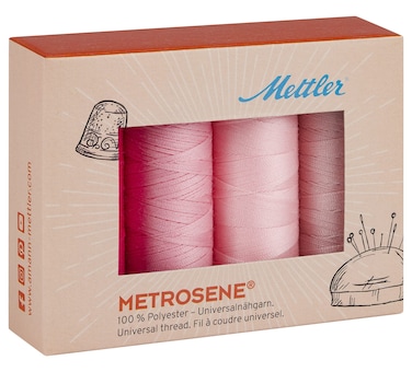 Mettler Pink Metrosene Thread Kits 4Pkg