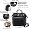 Artelaris Womens Lunch Bag Insulated Lunch Box Women for Work Adults Large Lunch Tote Leakproof CoolerReusable Lunch Bag Lunch Purse Black