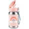 Skip Hop Toddler Sippy Cup with Straw Sparks Stainless Steel Straw Bottle Rainbow