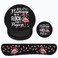 Keyboard Wrist Rest and Mouse Pad Wrist Support Set with Coasters Be a Flamingo in a Flock Pigeons Inspirational Quote with NonSlip PU Base Ergonomic Mouse Pad for Home Office Working Studying